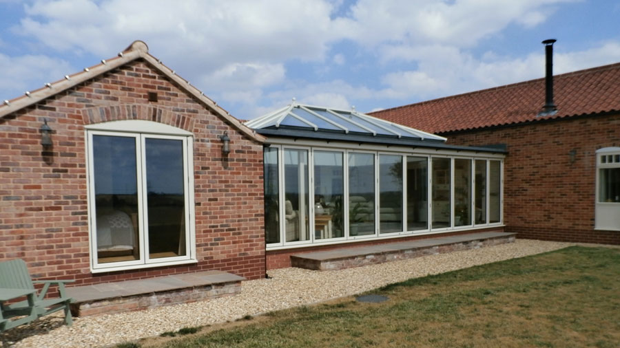 Roof Lantern and Closed Bi-Folding Doors